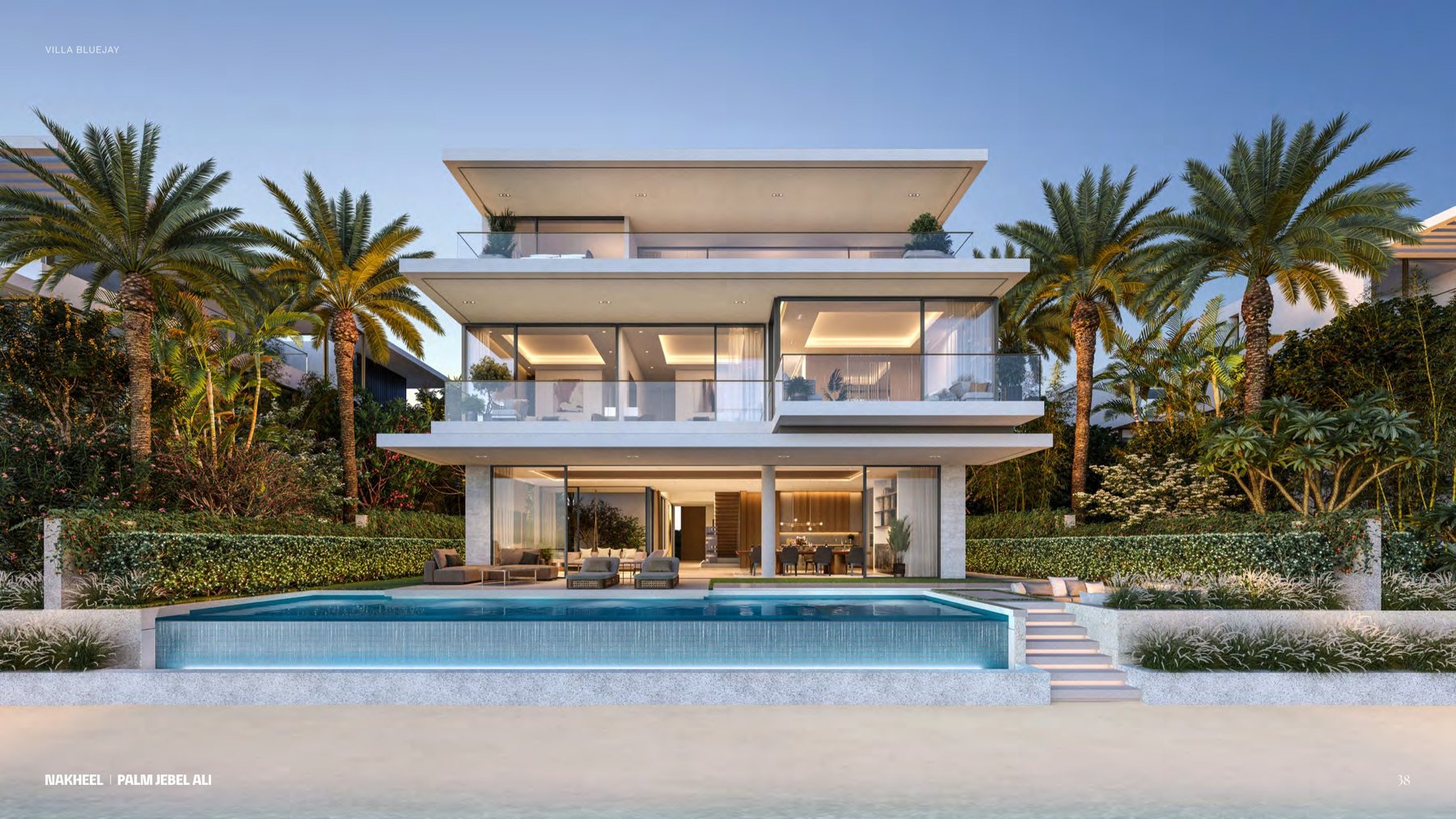 Red Aurora, 7 Bedroom Coral villa at Palm Jebel Ali Frond F