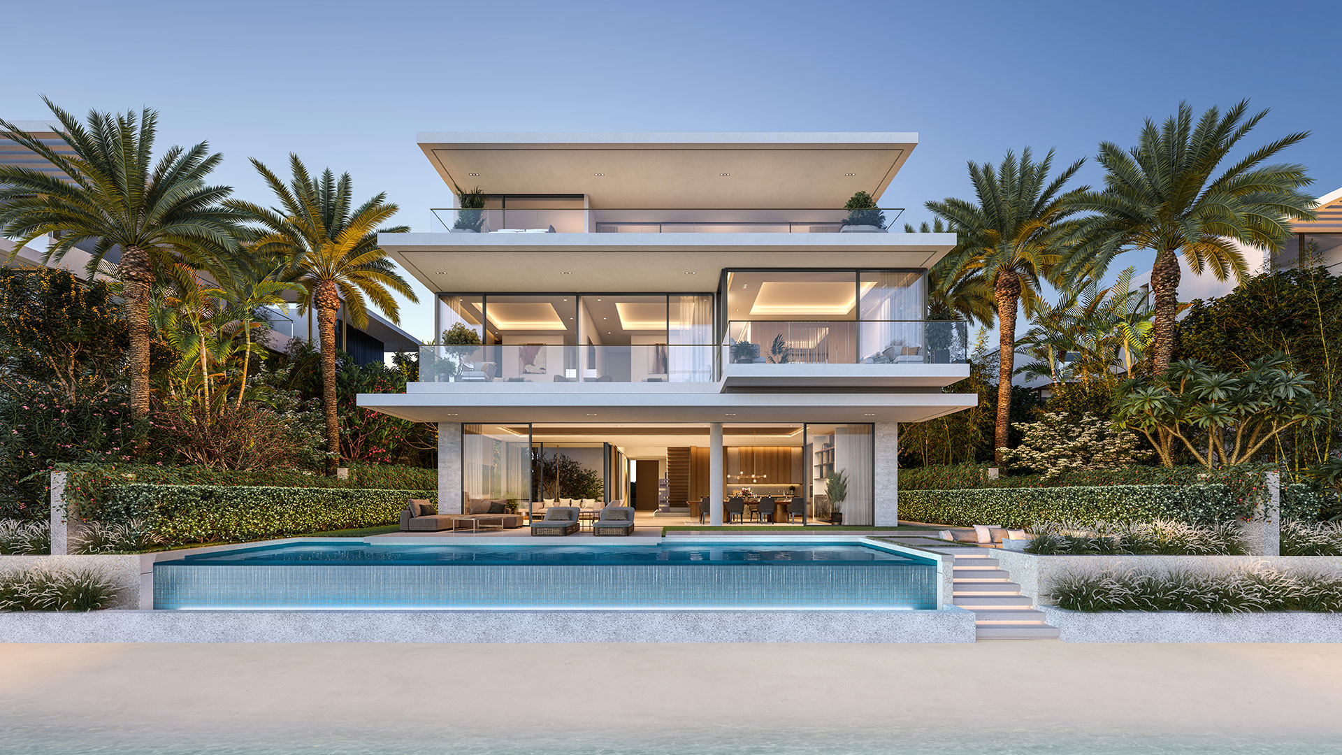Palm Jebel Ali villa rendering from Nakheel, not a Palm Springs phase rendering